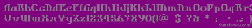 DOSEQUIS Font – Gray Fonts on Purple Background