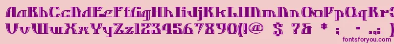 DOSEQUIS Font – Purple Fonts on Pink Background