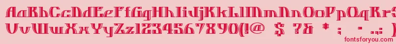 DOSEQUIS Font – Red Fonts on Pink Background