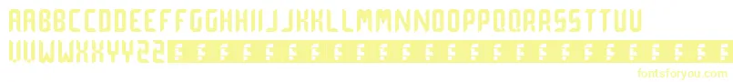 Шрифт dot  curve – жёлтые шрифты