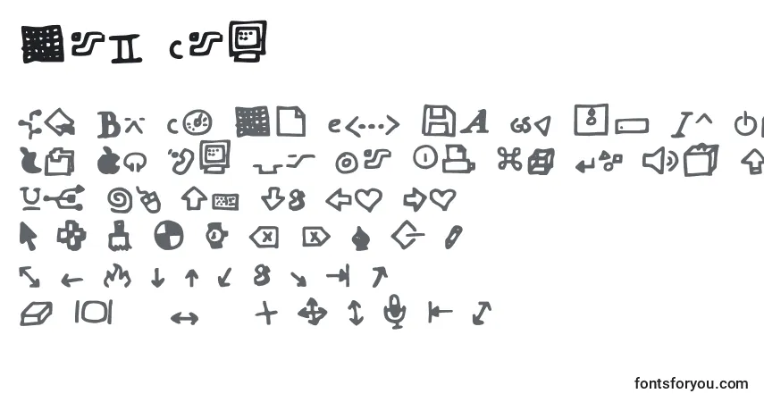 Schriftart Dot Com – Alphabet, Zahlen, spezielle Symbole