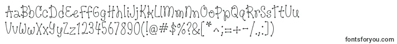 DotsofFun Regular-Schriftart – Haarfeine Schriften