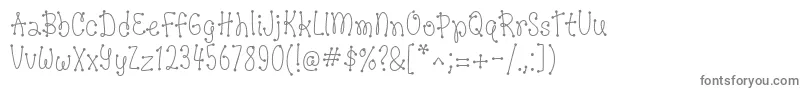 Шрифт DotsofFun Regular – серые шрифты