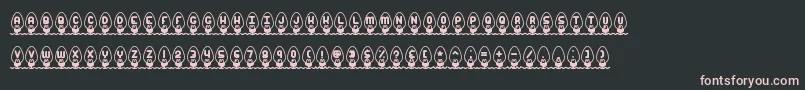 XmasLightsBrk Font – Pink Fonts on Black Background