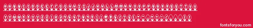 XmasLightsBrk Font – White Fonts on Red Background