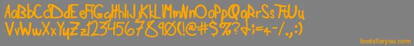 More about DOUGHN Font DOUGHN Font – Orange Fonts on Gray Background