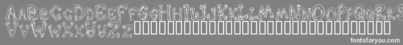 Шрифт DOWND    – белые шрифты на сером фоне