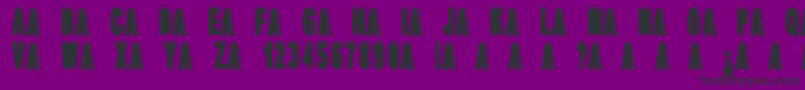 フォントdPopper – 紫の背景に黒い文字