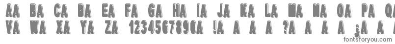 dPopper-fontti – harmaat kirjasimet valkoisella taustalla