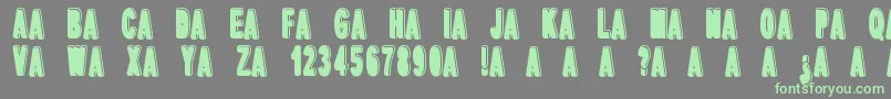 dPopper Font – Green Fonts on Gray Background