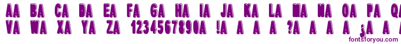 dPopper Font – Purple Fonts on White Background