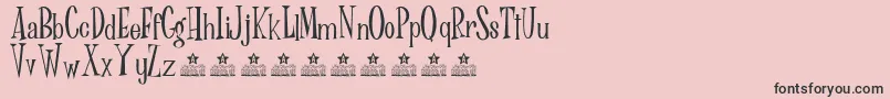 Dr Phibes Personal Use Font – Black Fonts on Pink Background