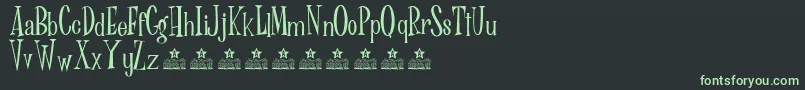 Dr Phibes Personal Use Font – Green Fonts on Black Background