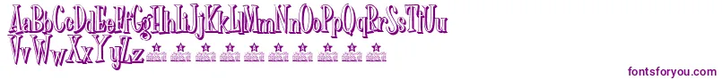 Dr Phibes shadow Personal Use Font – Purple Fonts on White Background