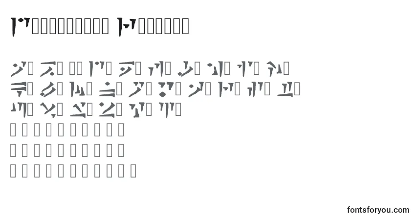 Schriftart Draconiano Regular – Alphabet, Zahlen, spezielle Symbole