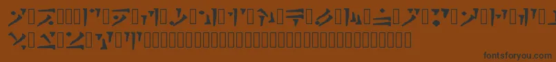 Draconiano Regular Font – Black Fonts on Brown Background