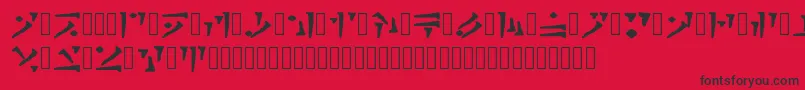 Draconiano Regular Font – Black Fonts on Red Background