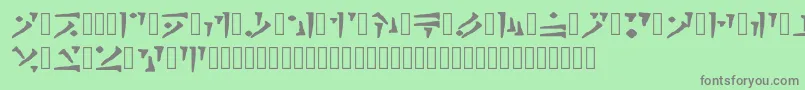 Draconiano Regular Font – Gray Fonts on Green Background