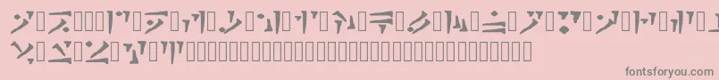 Draconiano Regular Font – Gray Fonts on Pink Background