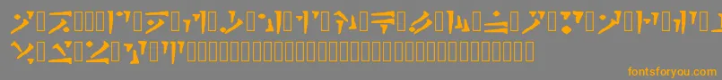 Draconiano Regular Font – Orange Fonts on Gray Background