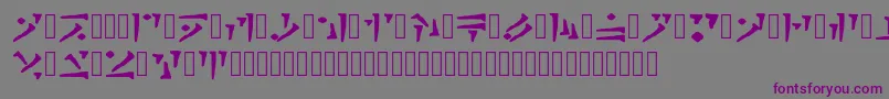 Draconiano Regular Font – Purple Fonts on Gray Background