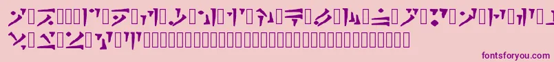 Draconiano Regular Font – Purple Fonts on Pink Background