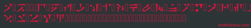 Draconiano Regular Font – Red Fonts on Black Background