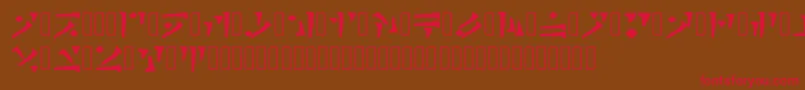 Draconiano Regular Font – Red Fonts on Brown Background
