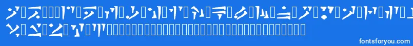 Draconiano Regular Font – White Fonts on Blue Background