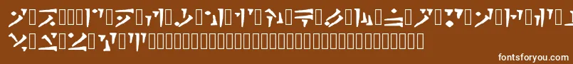 Draconiano Regular Font – White Fonts on Brown Background
