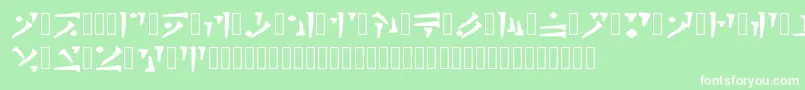 Draconiano Regular Font – White Fonts on Green Background