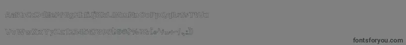 DraftQuick Font – Black Fonts on Gray Background