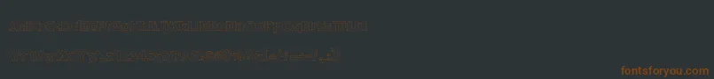 DraftQuick Font – Brown Fonts on Black Background