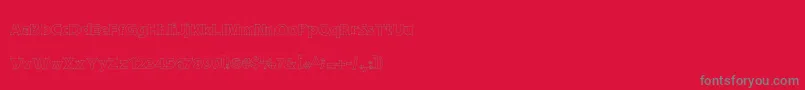 DraftQuick Font – Gray Fonts on Red Background