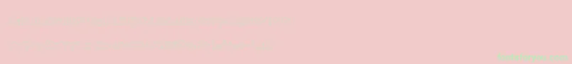 DraftQuick-Schriftart – Grüne Schriften auf rosa Hintergrund