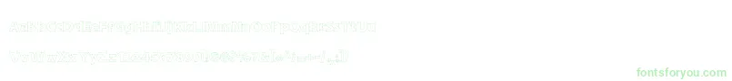 DraftQuick Font – Green Fonts on White Background
