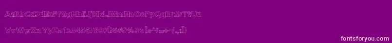 DraftQuick Font – Pink Fonts on Purple Background