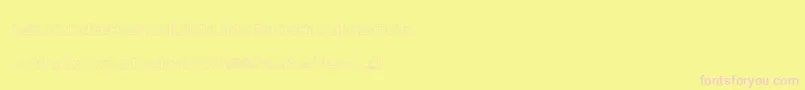 DraftQuick Font – Pink Fonts on Yellow Background