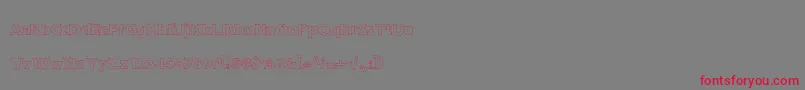 Шрифт DraftQuick – красные шрифты на сером фоне
