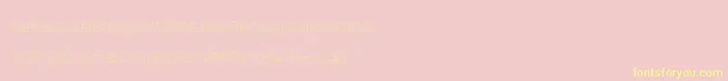 DraftQuick Font – Yellow Fonts on Pink Background