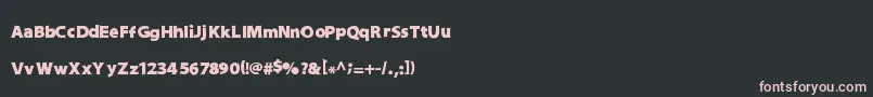 Шрифт DraftQuickV2 filled – розовые шрифты на чёрном фоне