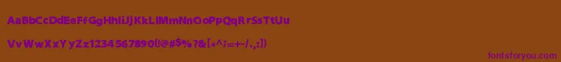 Шрифт DraftQuickV2 filled – фиолетовые шрифты на коричневом фоне