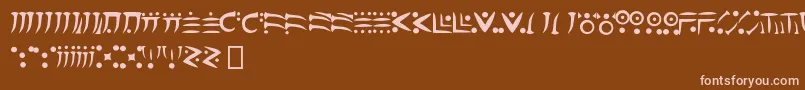 dragomooriya medium Font – Pink Fonts on Brown Background