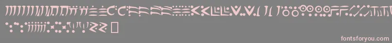dragomooriya medium Font – Pink Fonts on Gray Background