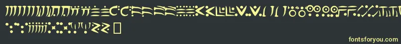 dragomooriya medium Font – Yellow Fonts on Black Background