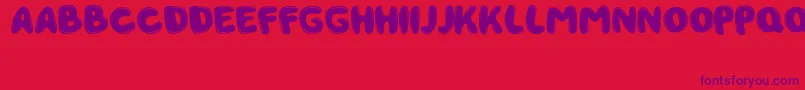 Dragon Ball Font – Purple Fonts on Red Background