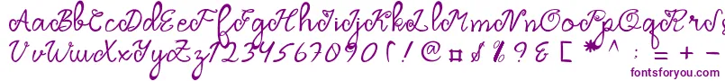 Fonte Dragonfly Script – fontes roxas