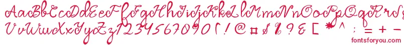 Fonte Dragonfly Script – fontes vermelhas