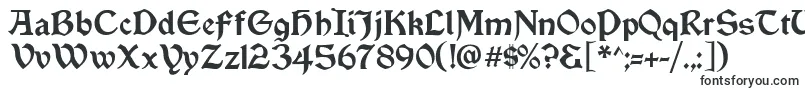 Шрифт Vinque – готические шрифты