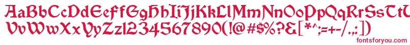 Шрифт Vinque – красные шрифты